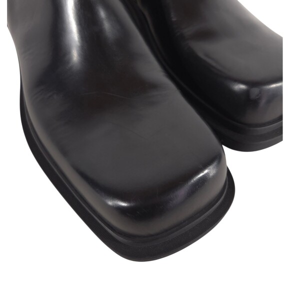 Bottega Veneta Square Toe Chunky Sole Zip Boots US 12 EU 45 Mens Black $1450 main image 8
